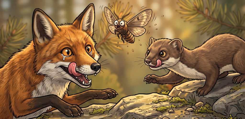 Le renard et la fouine sont indispensable à la régulation des chenilles processionnaires